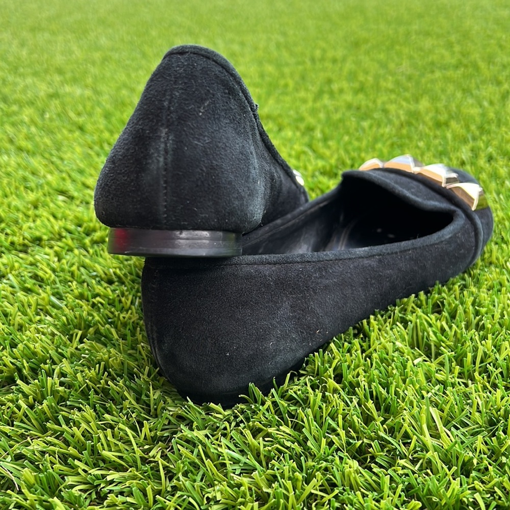 Tory Burch Asher Flat size 5 1/2 black suede loafers - Picture 12 of 13